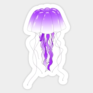 Purple Jellofish Sticker